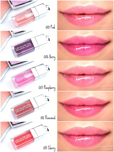 dior lip glow oil shades